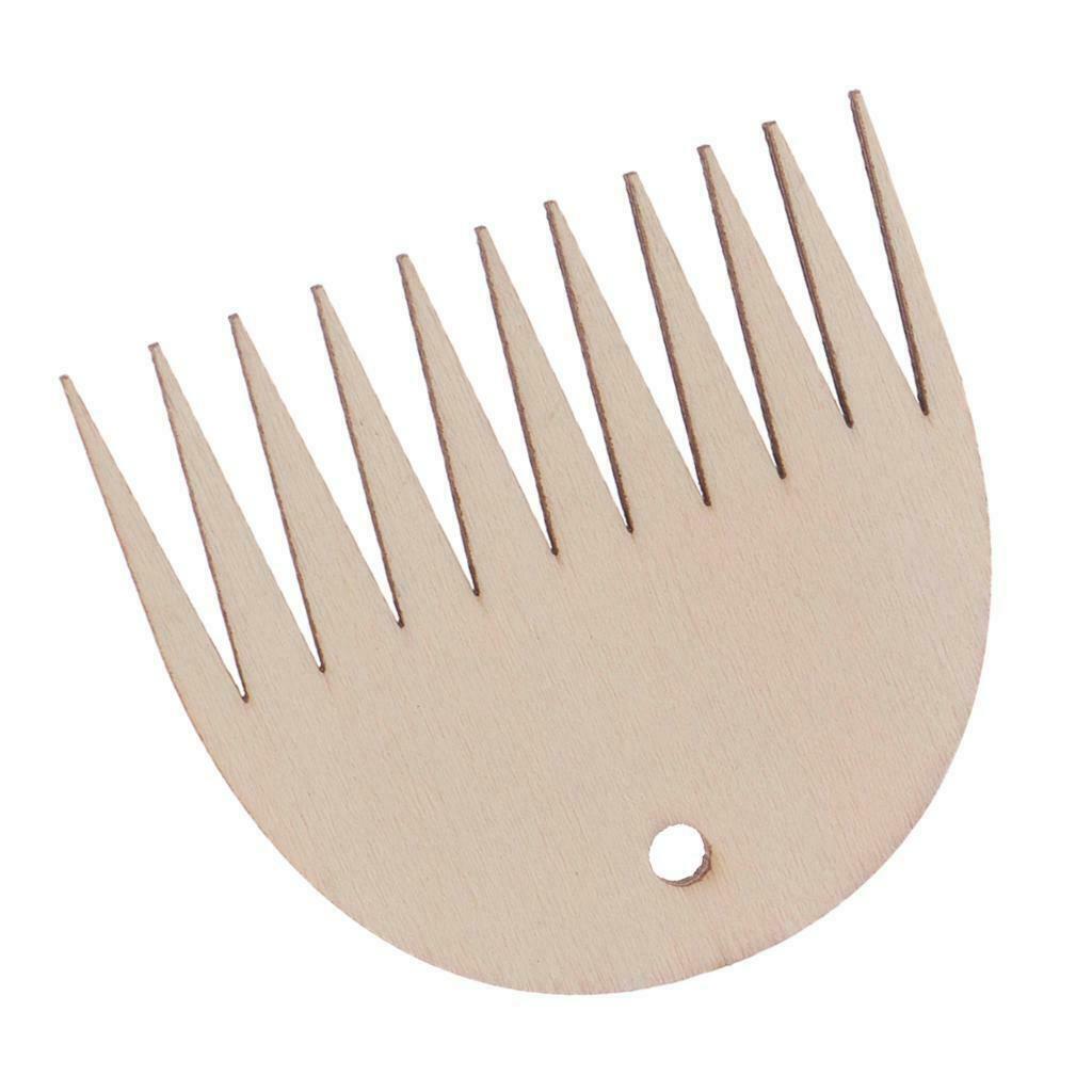Wooden Weaving Loom Comb For Tapestry Rug Making Knitting DIY Loom Braided