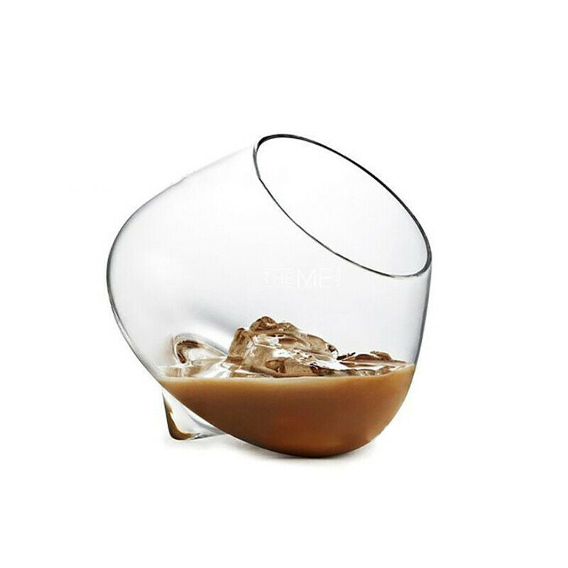 Rotate Tumbler Whiskey Glass Top Belly Cigar Whisky Cocktail Drinking Wine  Rf