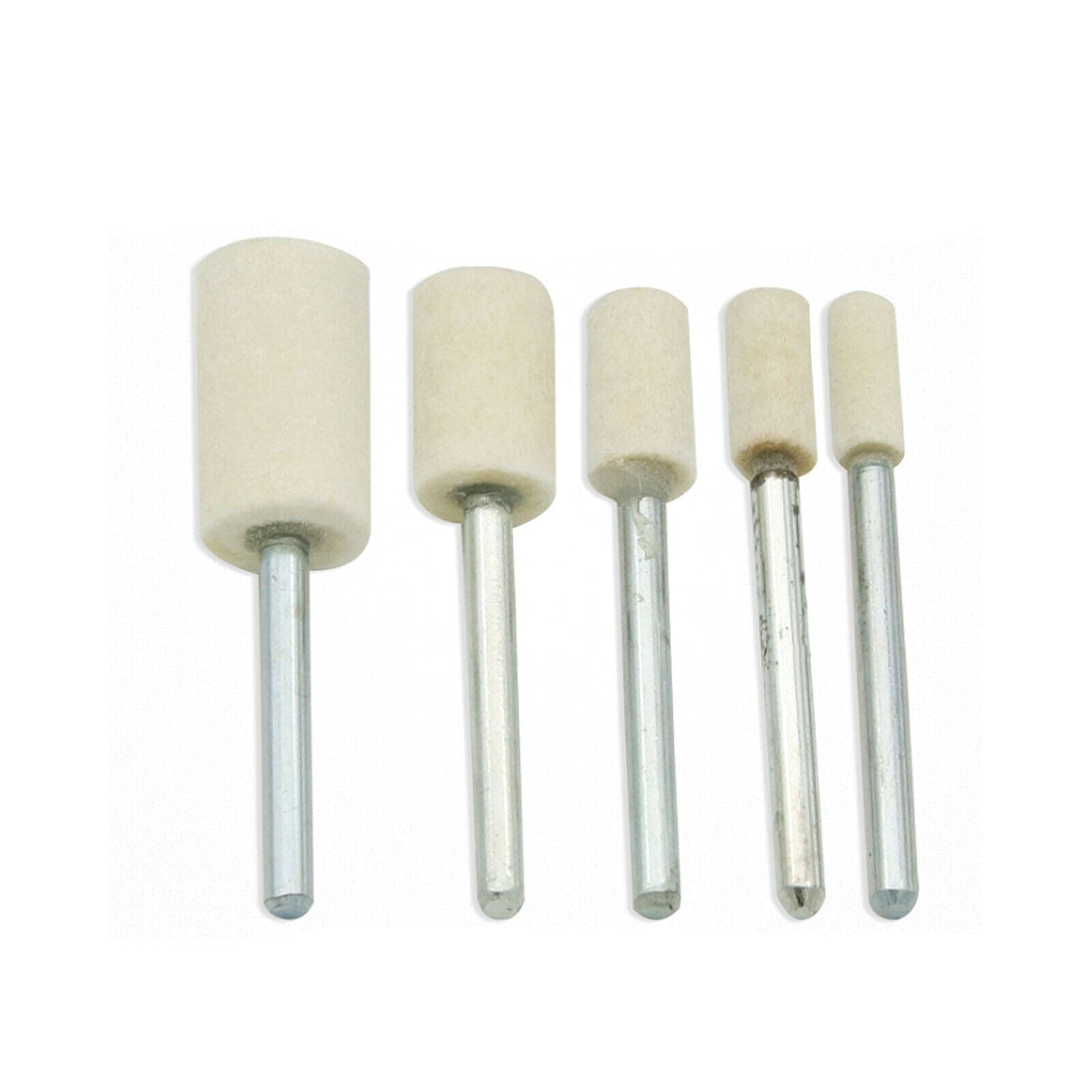 100Pcs Abrasive Wool Felt Grinding Wheel Head Polishing Tool for Dremel Rotary