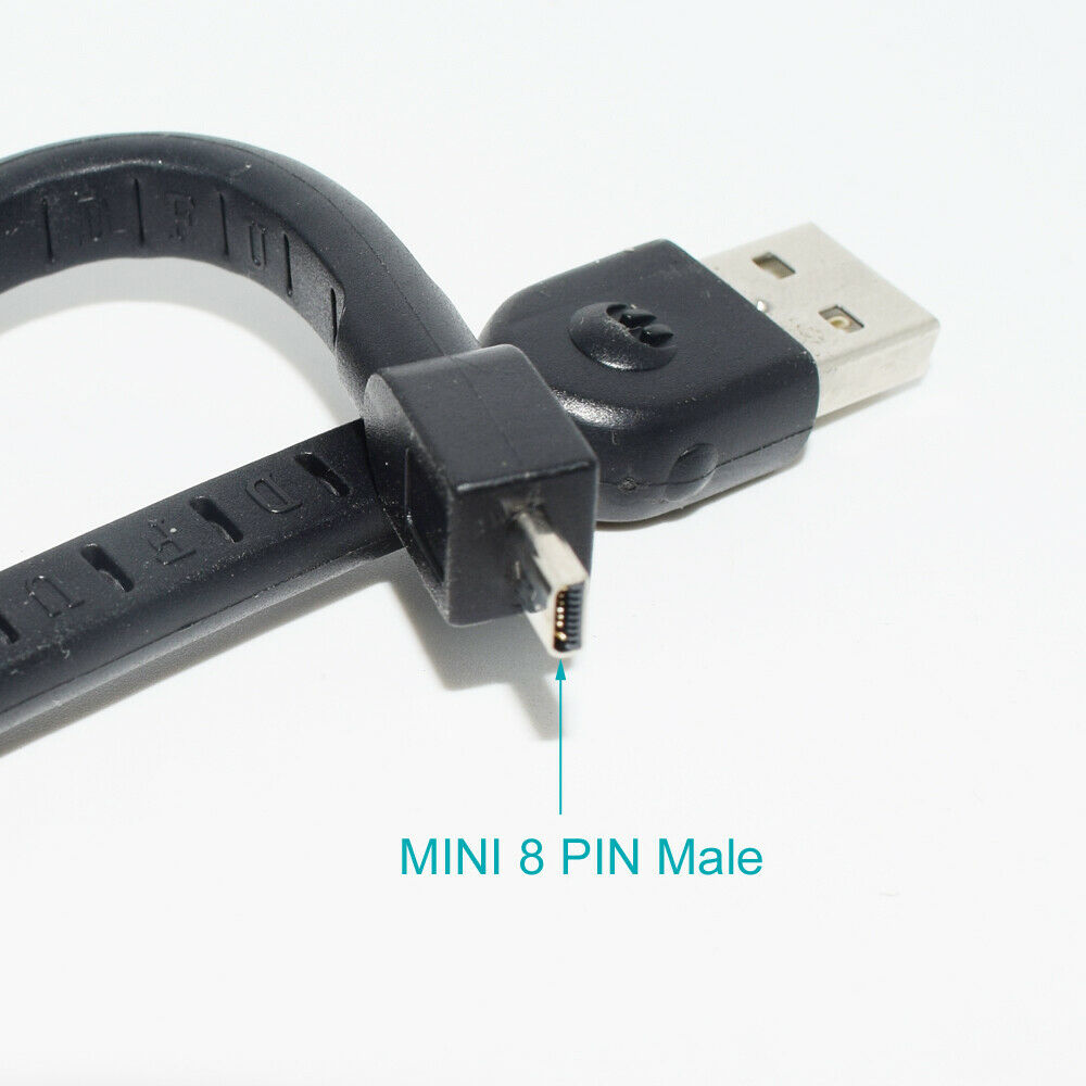 10pcs 0.1M USB 2.0 A Male to Mini-B 8pin Plug Cable for Panasonic Nikon Camera