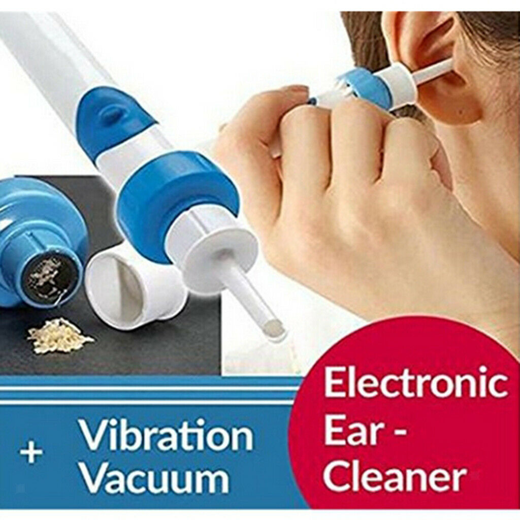 Safety Electric Cordless Ear Wax Cleaner Cleaning Removal Earpick Tool