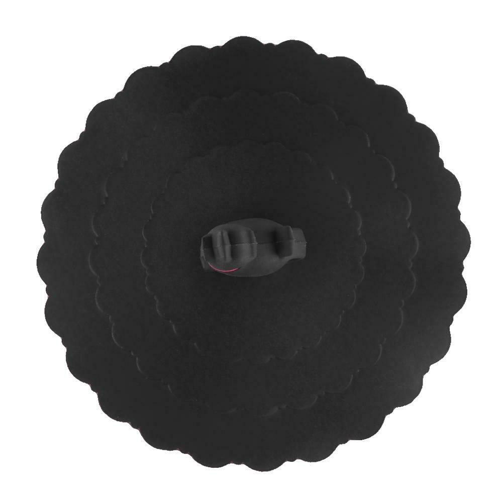 Silicone Cup Lid Heat Resistant Leakproof Reusable Sealed Cover (Black Cat) A#S