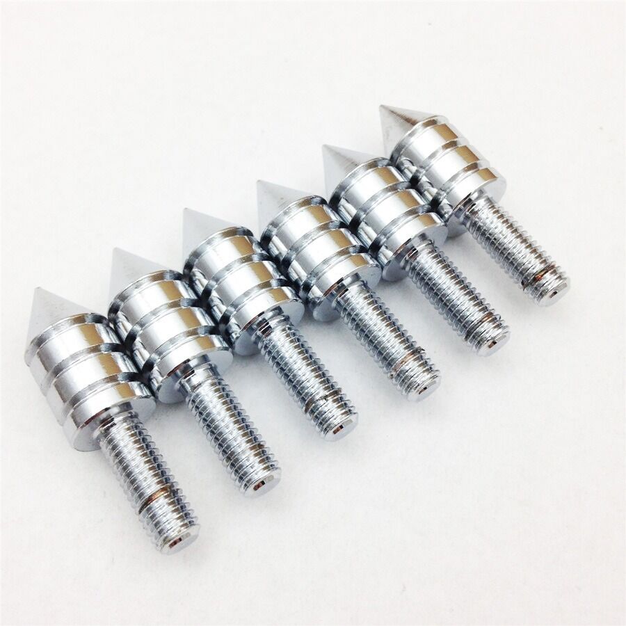 For Universal Motorcycle Spike Bolts Chrome(Windscreen, Fairings, License Plate)