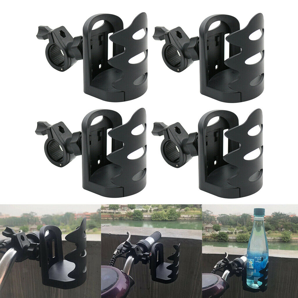 4 Pieces Adjustable Motorcycles Handlebar Can Drink Water Bottle Cup Holder