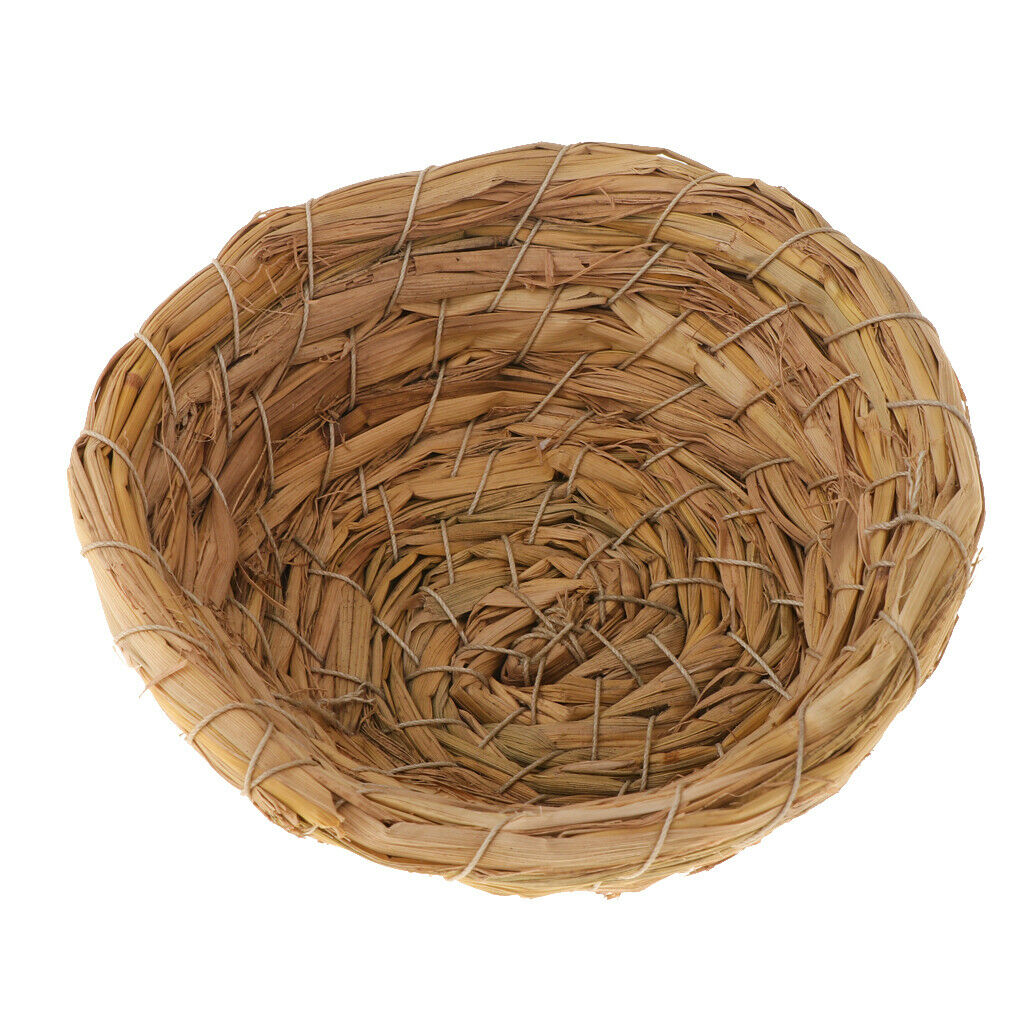 Hand-woven grass bird nest cage aviary / bed house for parrot pigeon