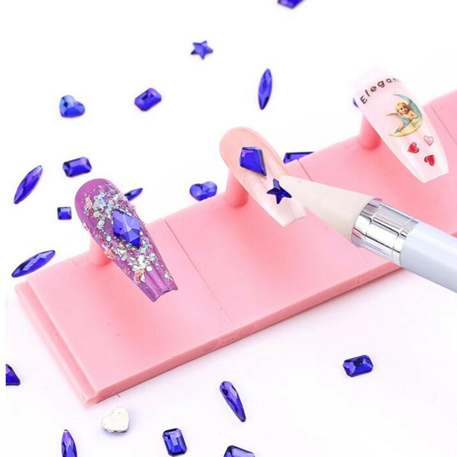 Nail Art Rhinestones Gems Diamonds Beads DIY Jewels Decoration Supplies