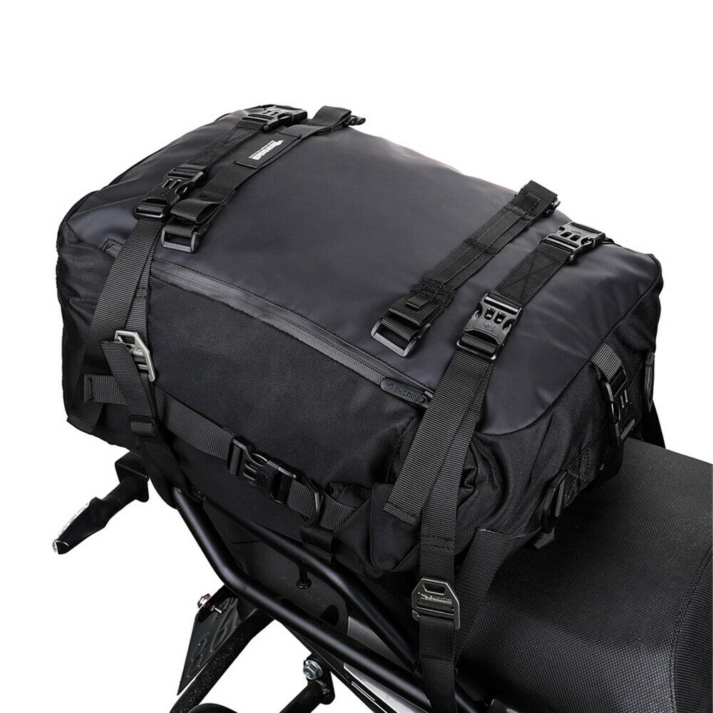 10L Motorcycle Scooter Tail Bag Top Case Bag w/ Straps Universal Waterproof