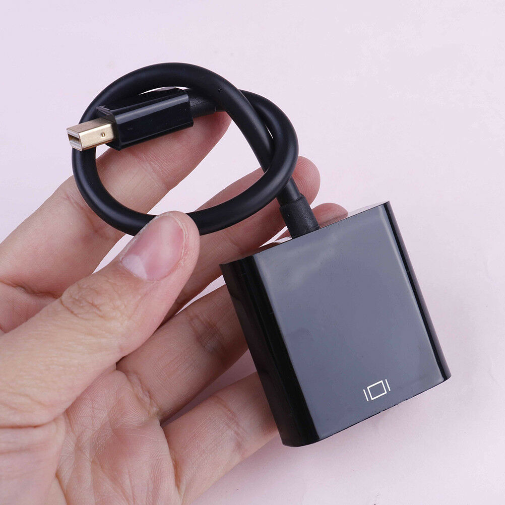1PC black mini displayport DP male to DVI female video adapter ca^qiW NC