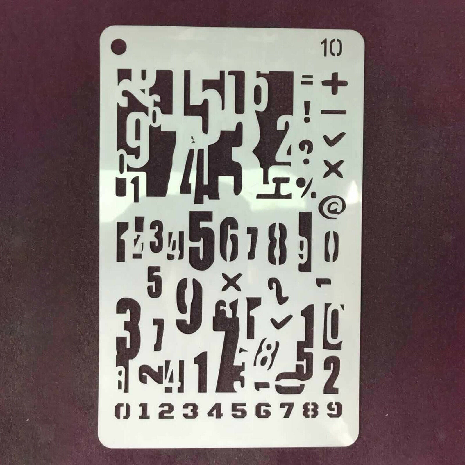 12x5x8 Inch Letter And Number Templates for Journal Diary 5 "x 8" 5x8