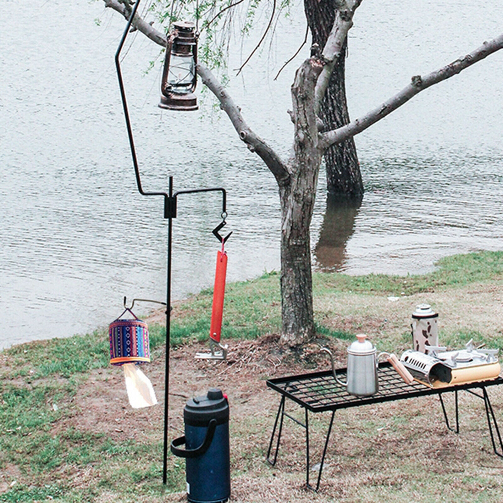 Camping Lantern Hanger Hook S-Shaped Hanging Holder Fishing Travelling Tools