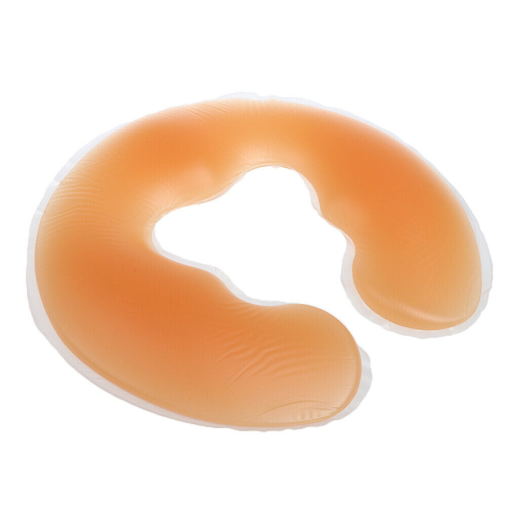 Set of 2 Silicone Gel Pillow Face Head Rest Cradle Cushion Bolsters Pad