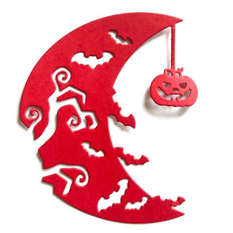 Halloween Pumpkin Moon Metal Cutting Dies Stencil DIY Scrapbooking Album Paper
