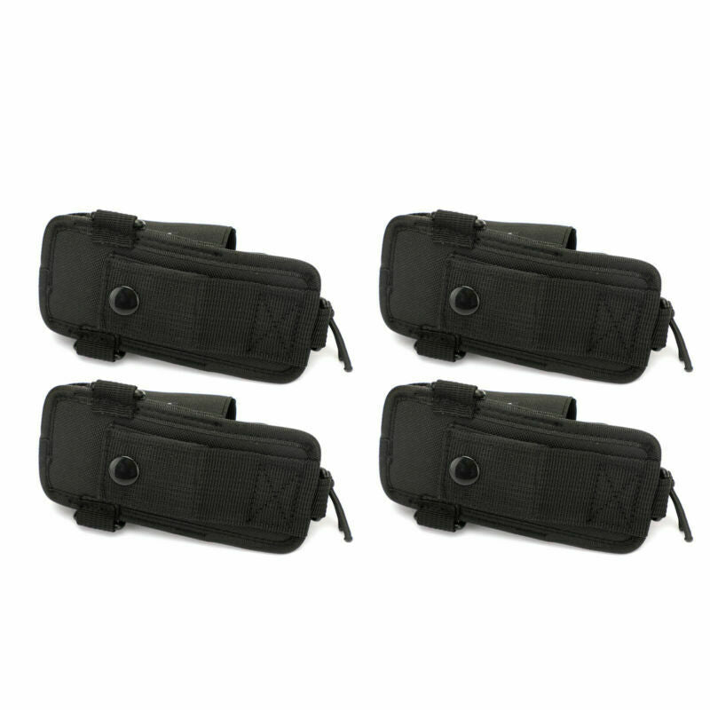 4X Universal Elastic Multi-Function Radio Nylon Case Walkie Talkie Bag AT2