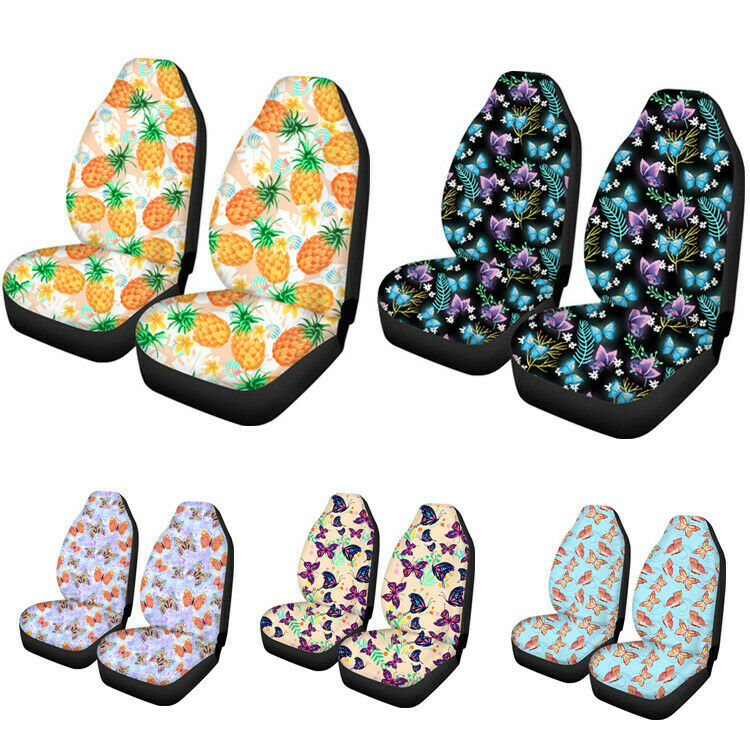 Universal Butterfly Car Front Seat Covers Protector for Auto Suv Women Girls Uk