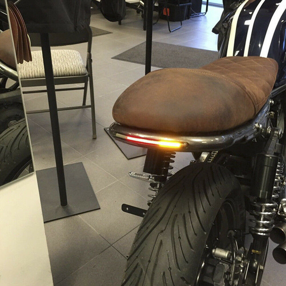 Motorcycle Flexible Bendable 48 LED Strip Light Tail Brake Stop Turn Signal Lamp