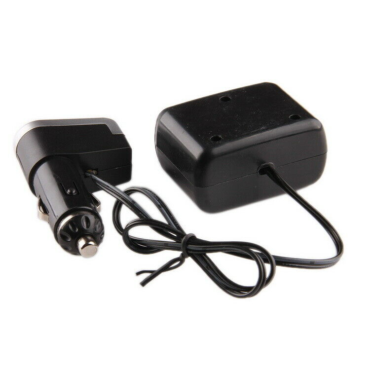 Black Car Cigarette Lighter Socket USB Charger Splitter 12V Power Adapter