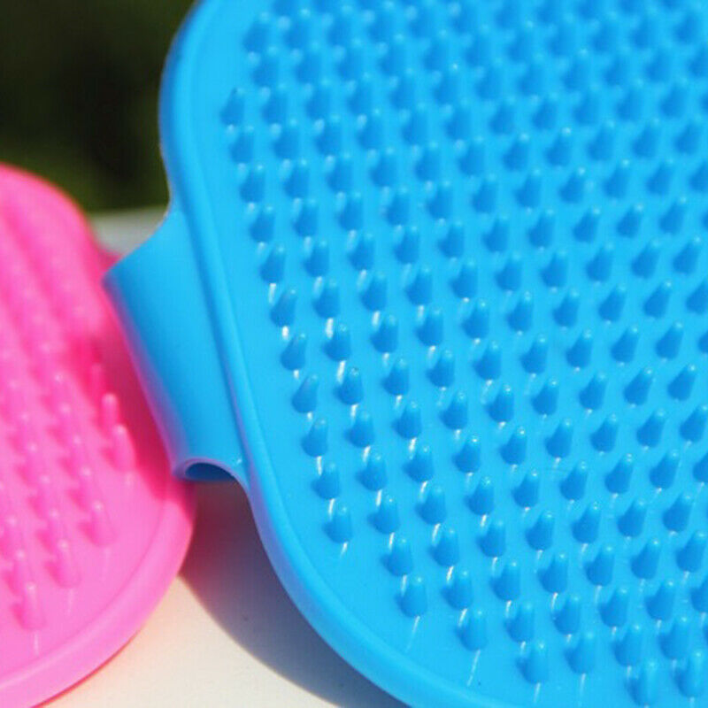 Pet Dog Cat Bath Glove Brush Comb Rubber Hair Grooming Massaging MassageS Ft SJ