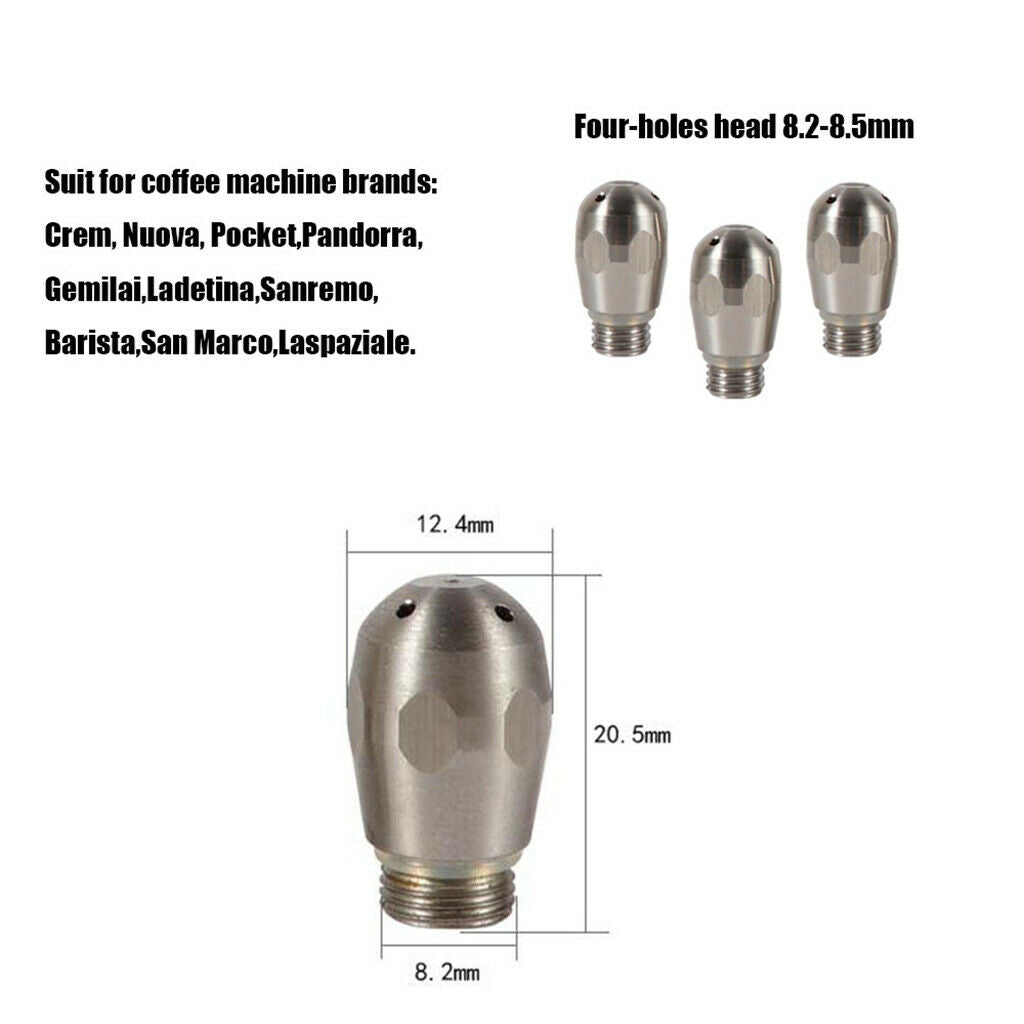 Coffee Machine Spout Espresso Coffee 4 Holes Steam Nozzle Cafe Maker Nozzles