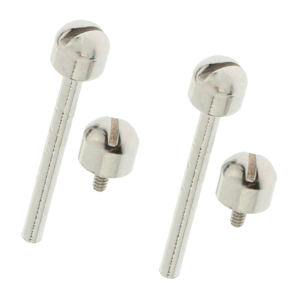 2 Pcs Stainless Steel Bar Screw Tube Replace Watch Repairing Tool 16 mm