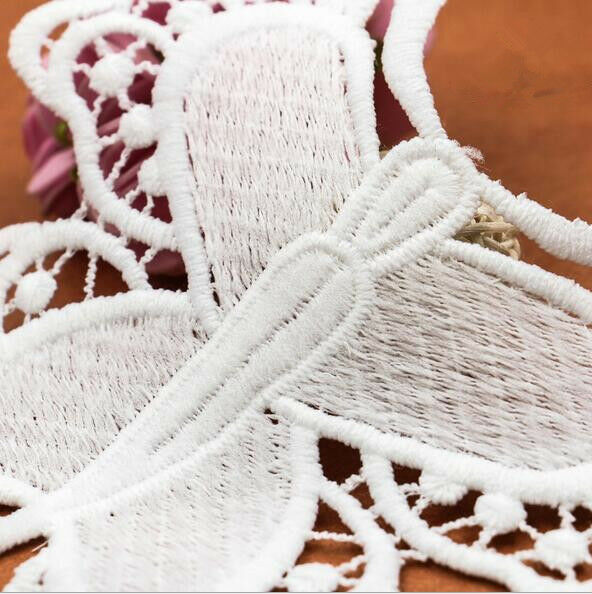 5pcs butterfly shape Embroidered Lace Applique decoration Clothing craft