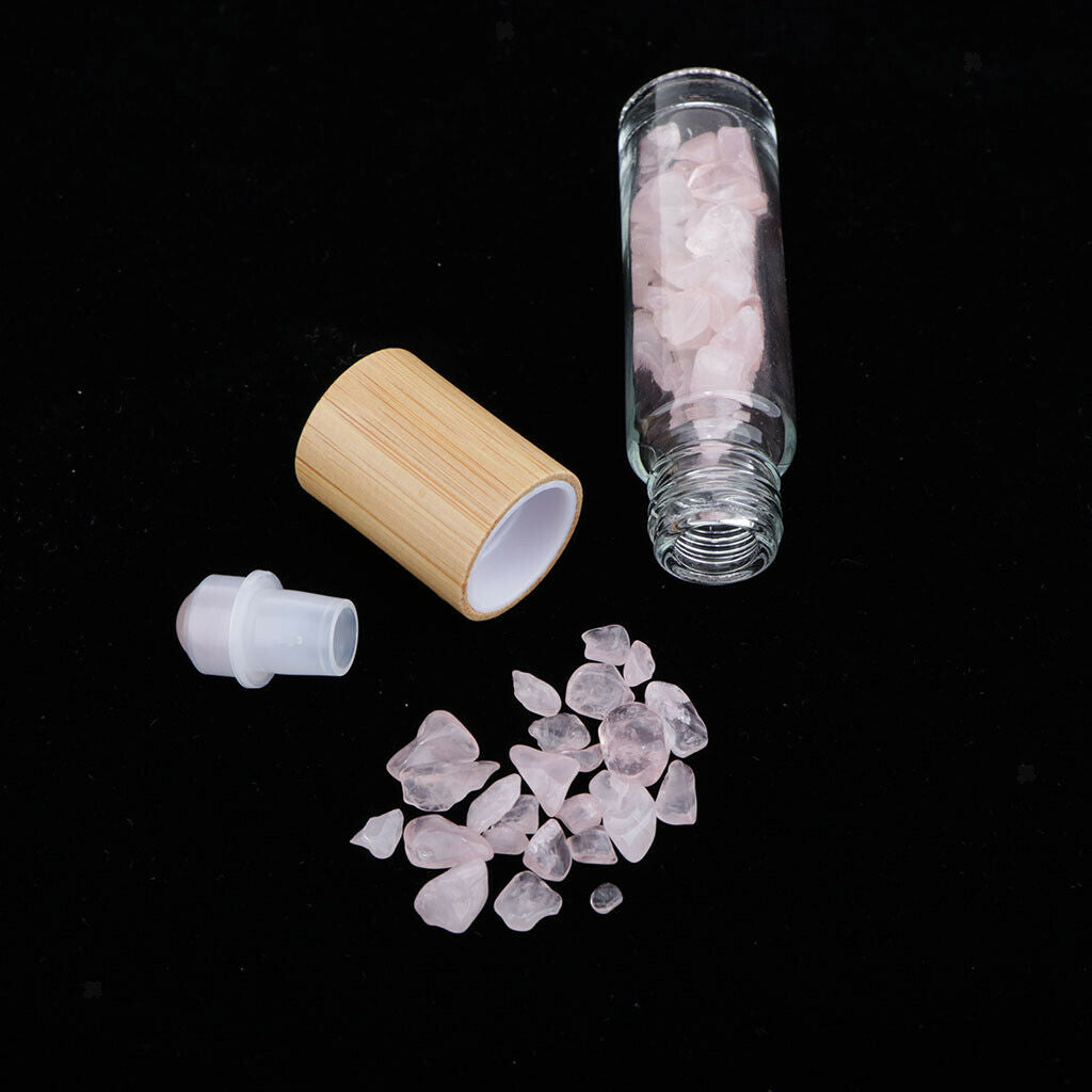 10pcs Empty Glass Essential Oil Roller Bottles Refillable with Roller Balls for
