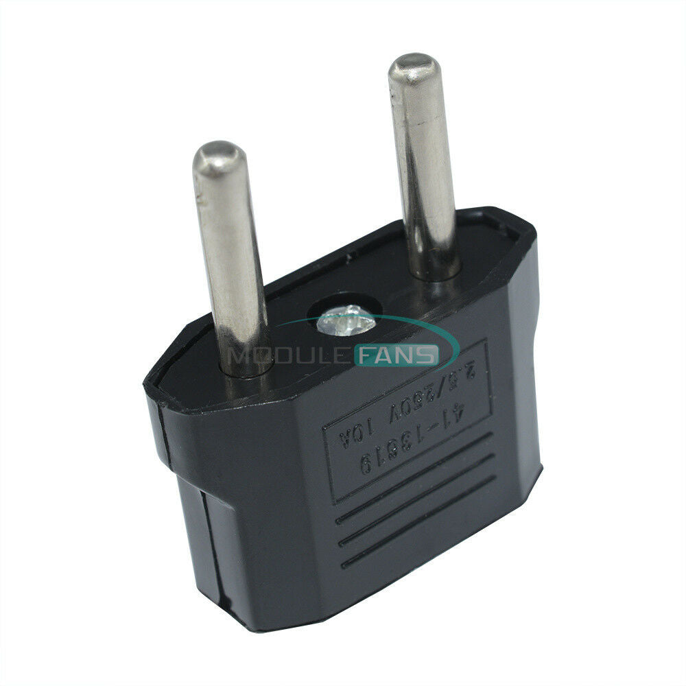 5PCS US USA to EU Euro Europe AC Power Plug Converter Travel Adapter Charger
