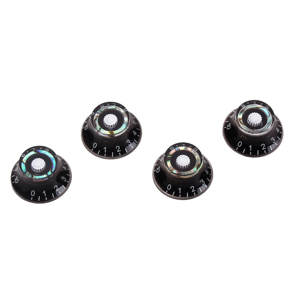 4Pcs Guitar Speed Control Knobs for 6mm (0.24 inch) Dia. Shaft Pots -  Volume