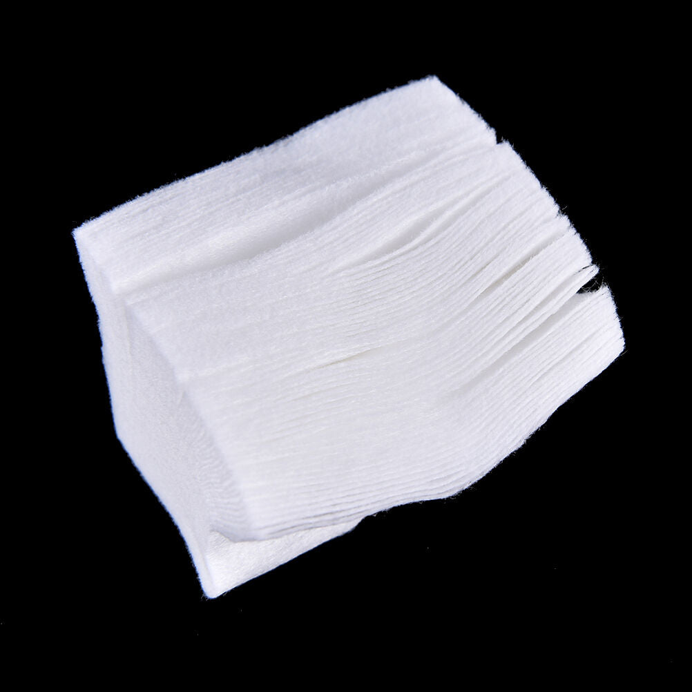 900Pcs Lint Free Nail Art Wipes Paper Pad Tips Polish Remover Clean Equipmen^DD