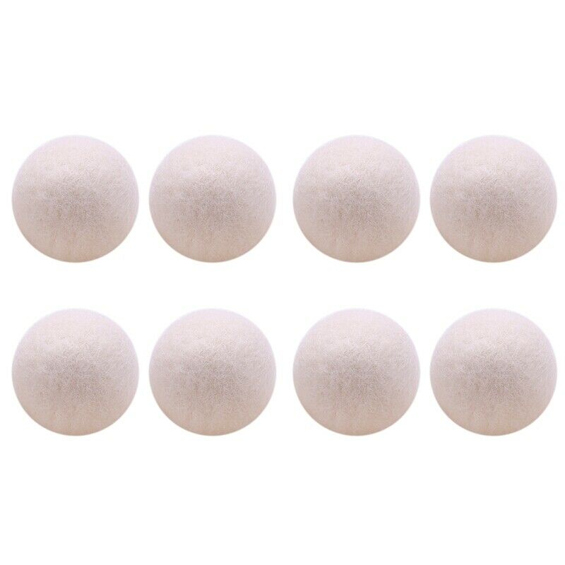 8-Pack 100% Premium Wool Dryer Balls XL,Handmade,Eco-Friendly,All-Natural FabrV5
