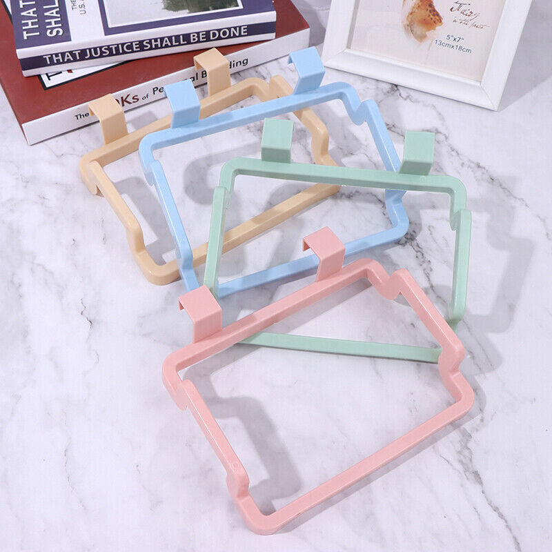 Trash Rack Storage Garbage Bag Holder Cupboard Door Back Kitchen Garb^.l8