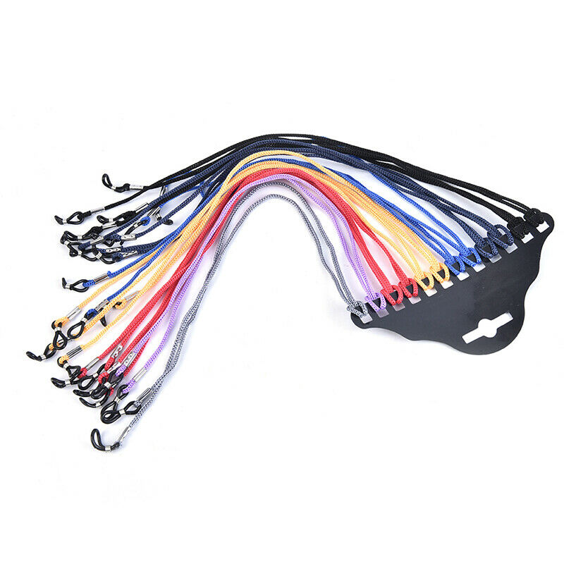 12pcs/Lot Multicolor Nylon Glasses String Cord Holder Sunglasses Neck Rope St XC