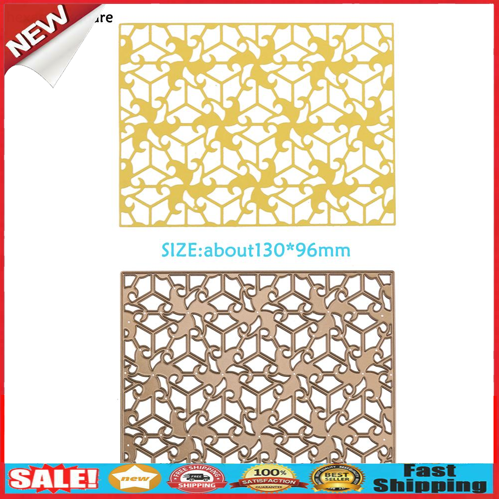 Hexagonal Flower Embossing Cutting Die Stencils DIY Scrapbooking Craft Tool @