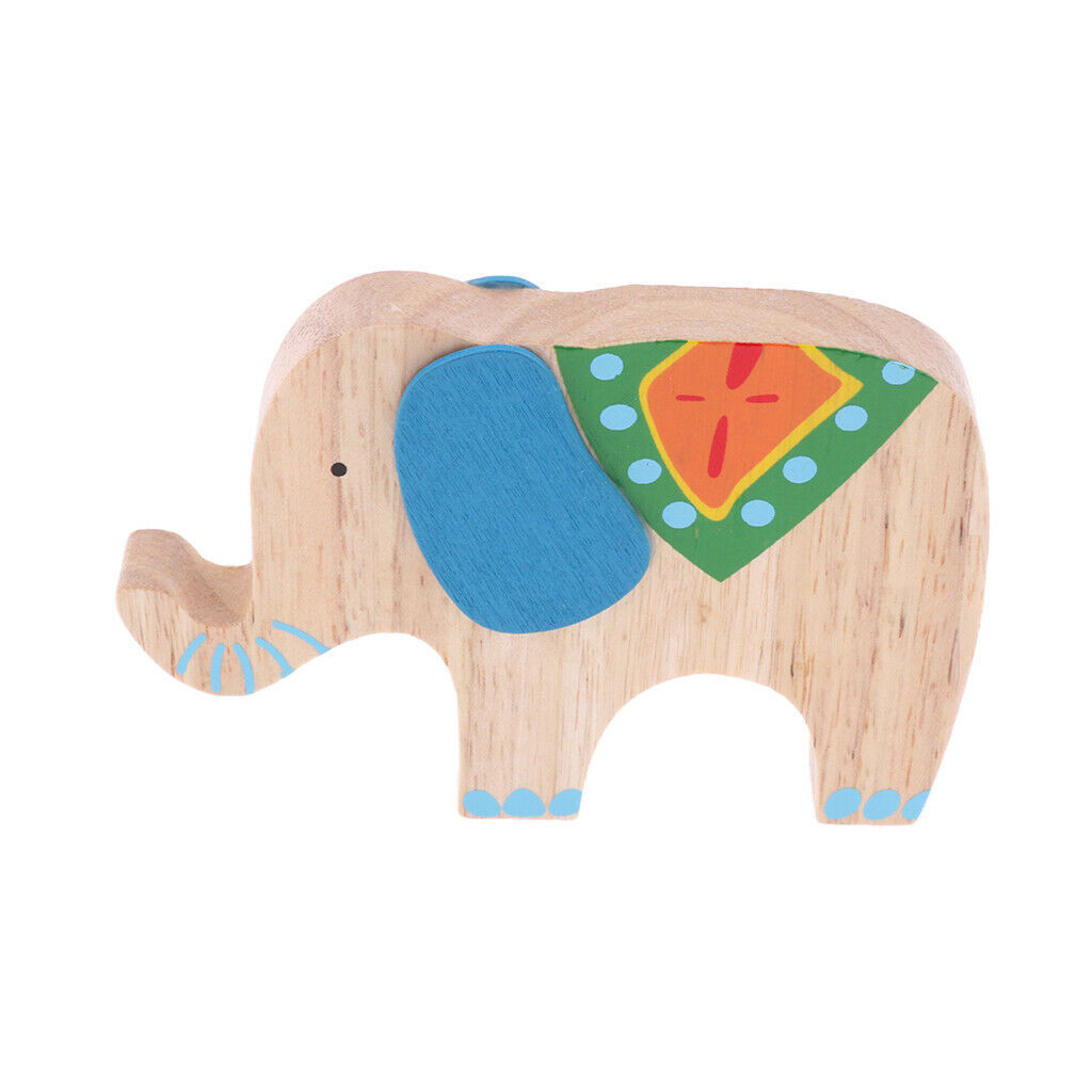 Wooden Stick Stacking Balance Beam Wooden Puzzle Building Blocks  Elephant