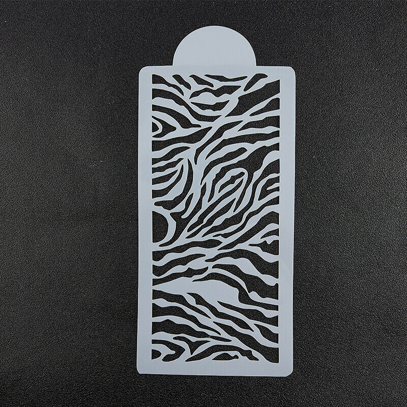 4pcs Zebra Leopard Wild Style Cake Stencil Airbrush Painting Mold Fondant De DF