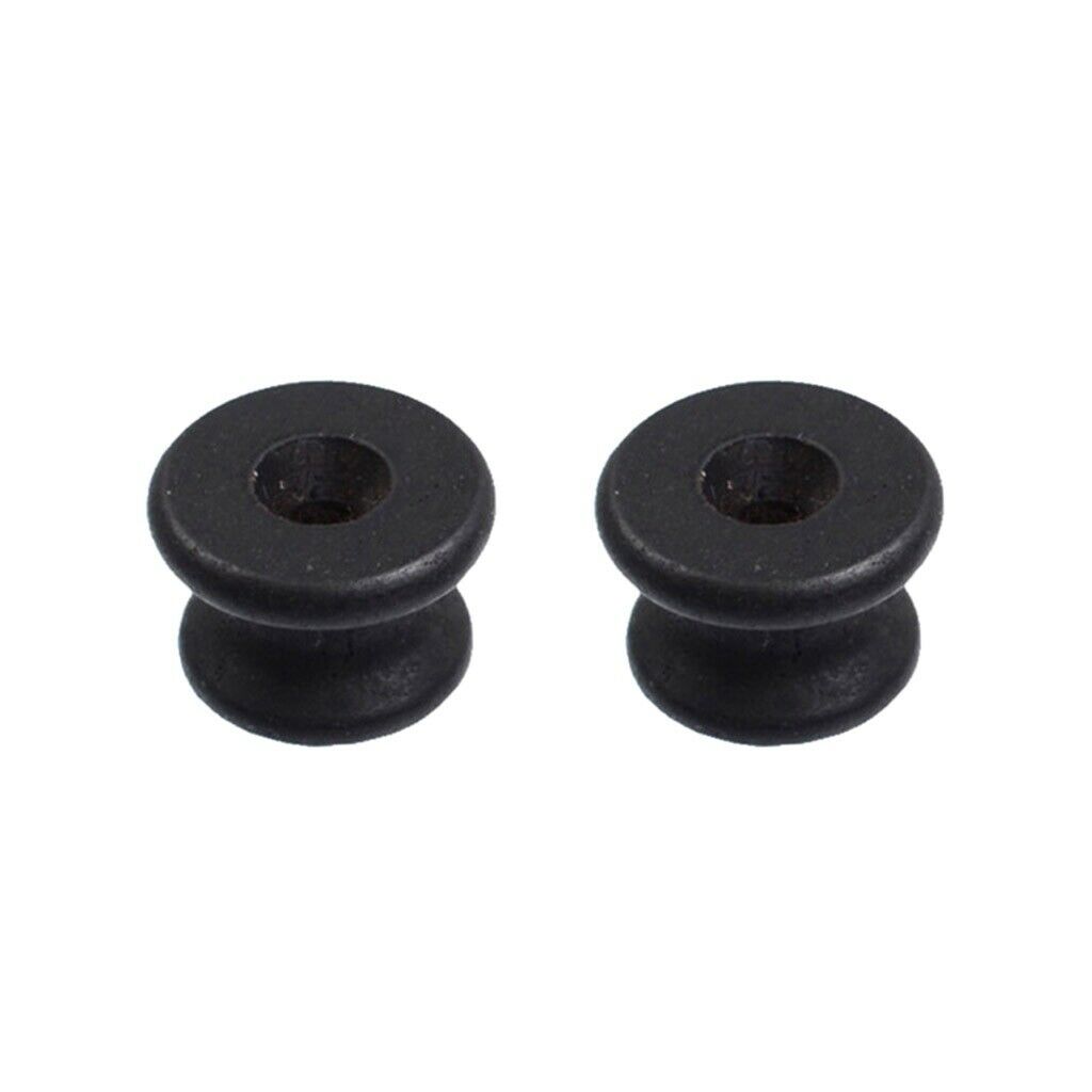 2x Ebony Guitar Strap Button Endpin   for Acoustic Electric Guitar
