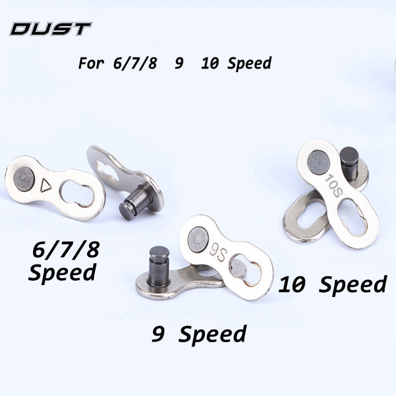 2 Pcs Bike Roller Connector 6-7-8 Speed Quick Master Link Joint Chain New