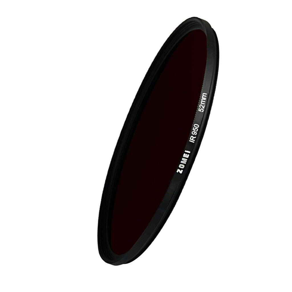 52mm IR 950 Circular Optical Glass Infrared X-Ray Filter 950nm IR Filter for