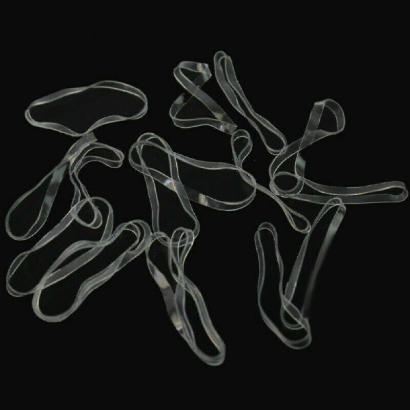 200pcs Scrunchies Tiny Clear Hair Elastic Ties Band Ponytail Holder Rubber li2o