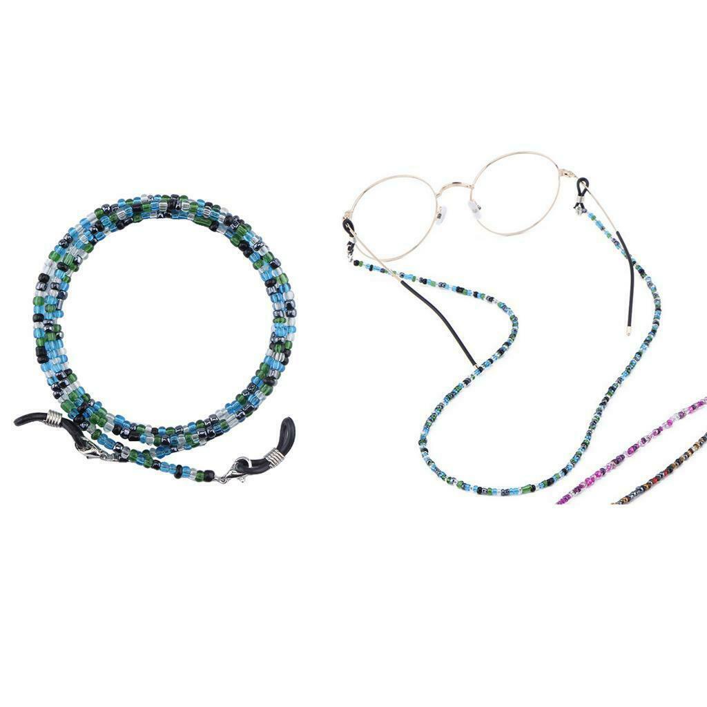 3pcs 69cm Beaded Eyeglass Holder Retainer Glasses Cords Straps Necklace