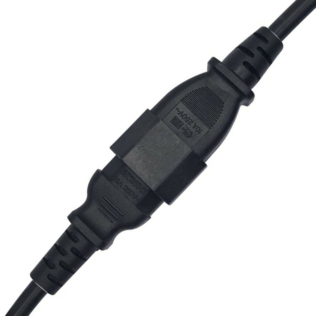 New Power Extension Cable Cord IEC 320 C14 to 320 C15 Black For PC UPS PDU