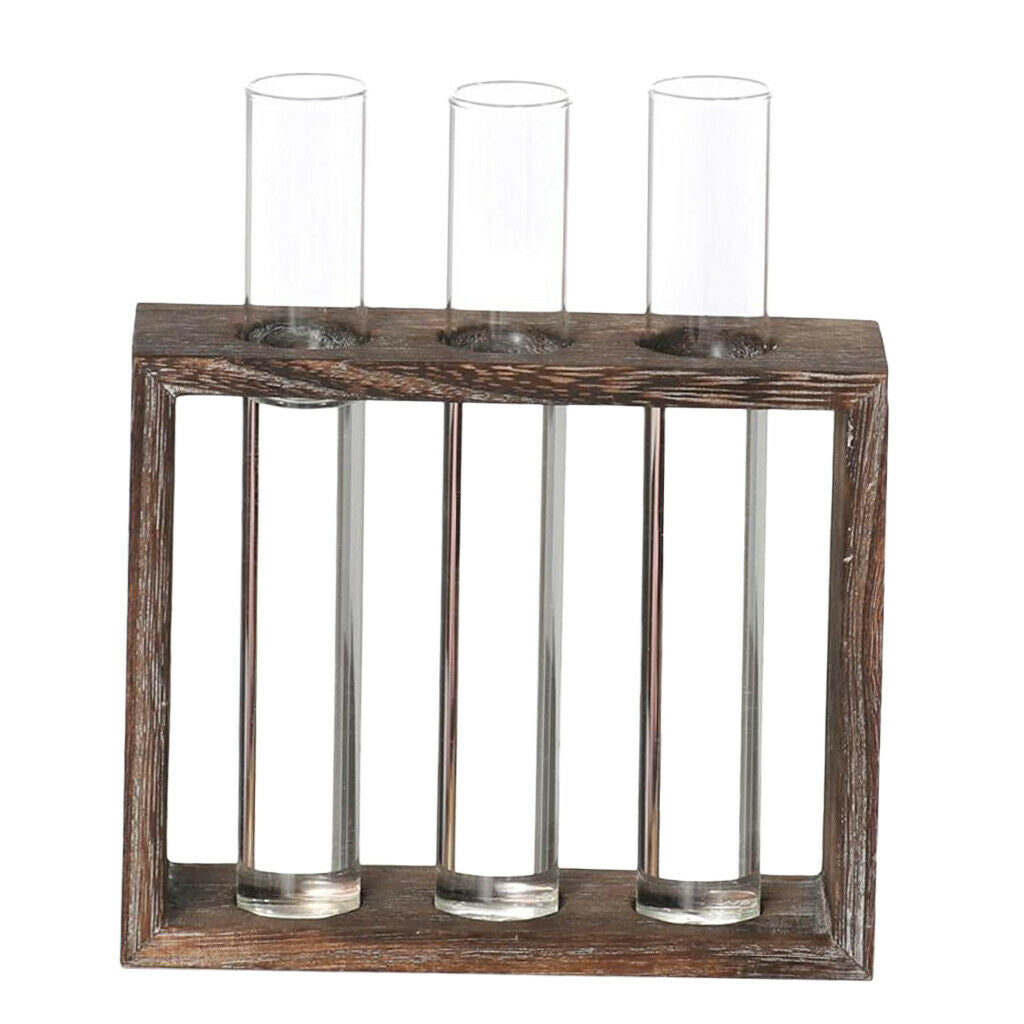 5pcs Test Tube Vase Terrariumin Vase Hydroponic Pot for Office Home Decor