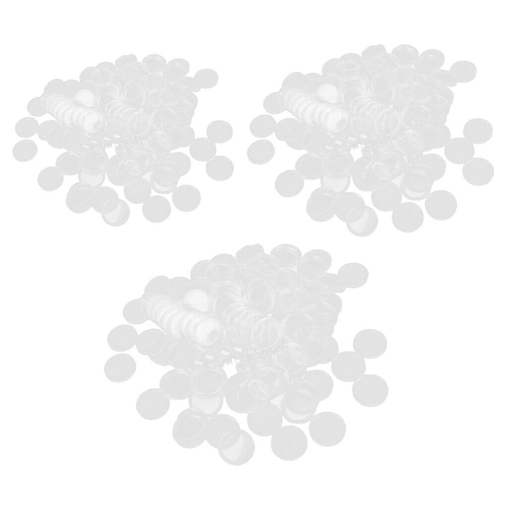 300Pcs Transparent Coin Collecting Protective Case Box Capsules 19/28/36mm