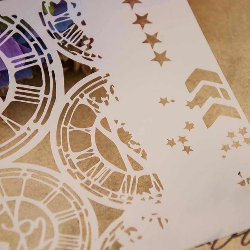 Wheel Stencils Template Painting Scrapbooking Embossing Stamping Album Cards DIY