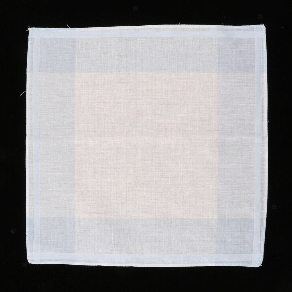 Set of 12 Plaid Pattern Handkerchief Pocket Square Hanky Party Suits Hankies