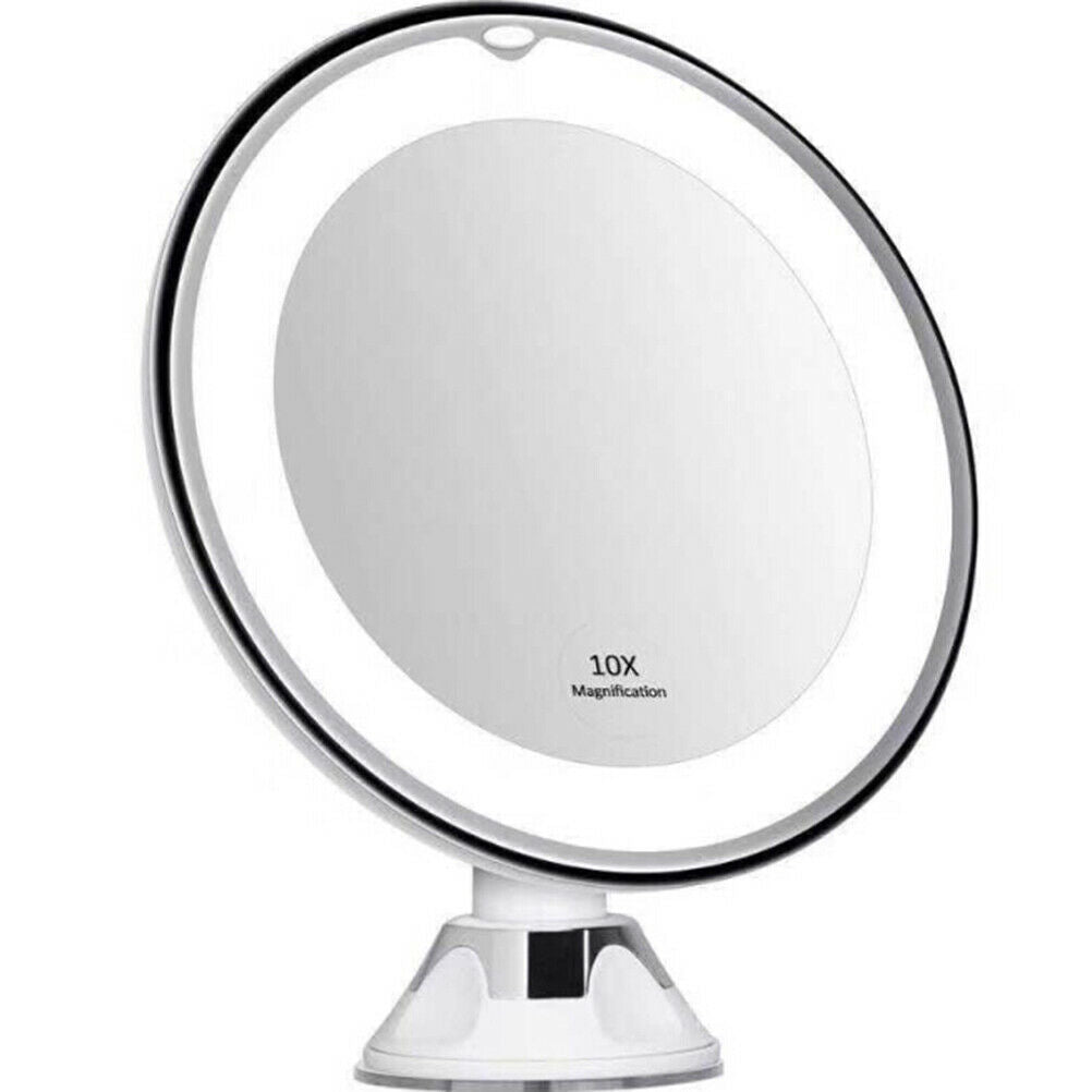 10X 360° Rotation Magnifying Makeup Mirror Cosmetic Beauty Vanity LED LightuBDA