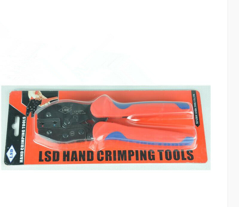 1PCS Industrial Grade Ratcheting Crimper Tool for Flag Right Angle Terminals