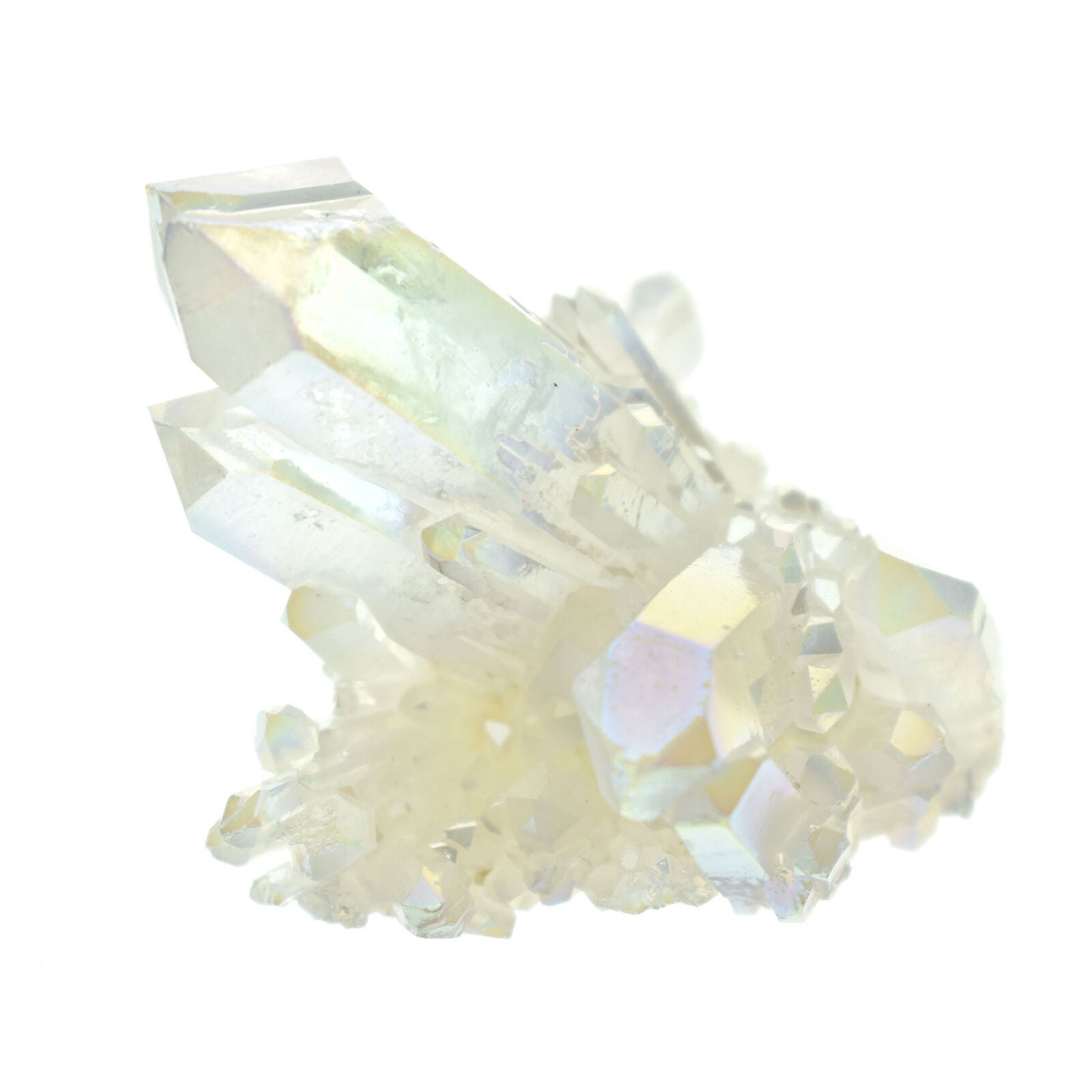 white Quartz Cluster Crystal Gem Stone Healing Mineral Specimen Reiki