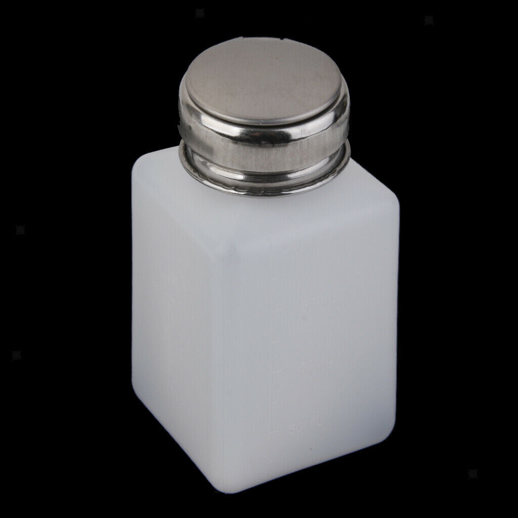 2 Pieces 200ml Nail Polish Remover Press Bottle Pump Dispenser Leakproof