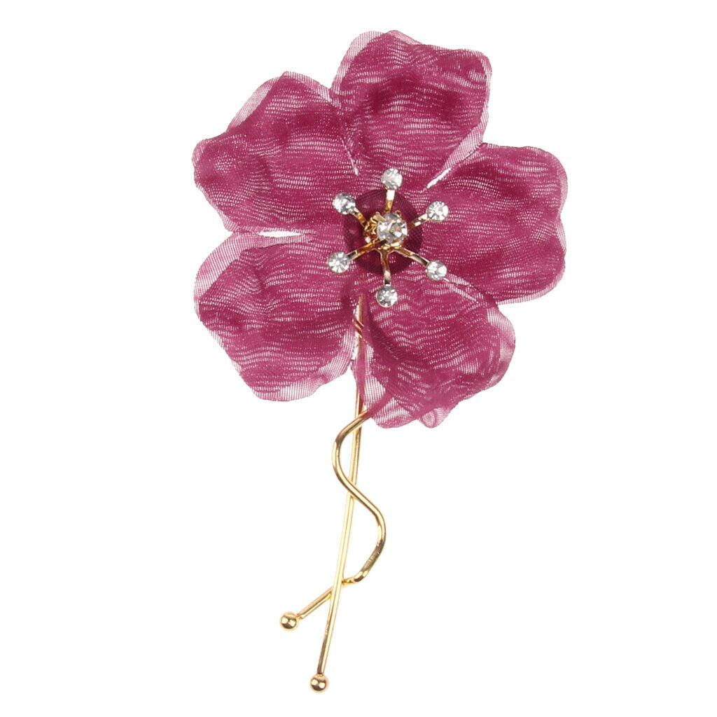 Wedding Bridal Flower Design Hair Pins Clips Women Ladies Elegant Brides Hair