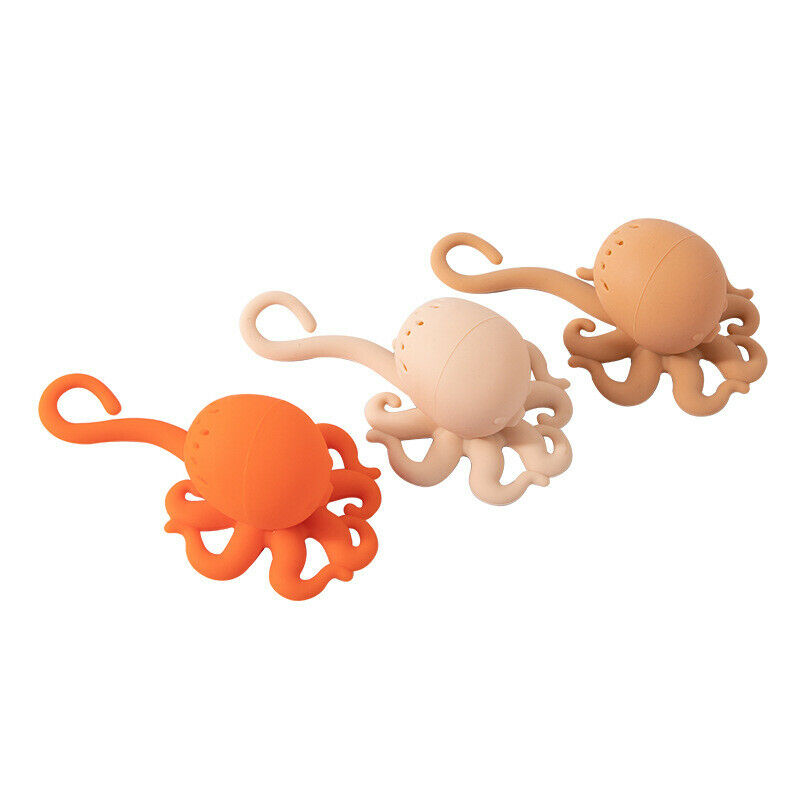 3Pcs Octopus Silicone Tea Maker, Creative Octopus Tea Bag, Silicone Animal TN5F3